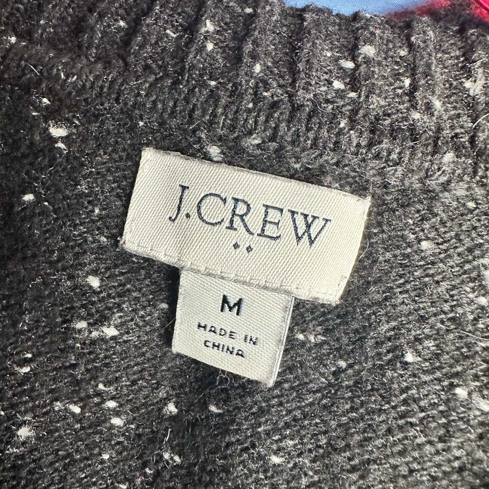 J CREW Women’s Black Crewneck Pullover Sz M - Picture 2 of 5